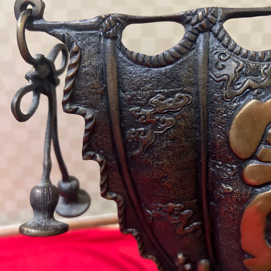 骨董品　旧家蔵出　宝船　七福神　古銅製5.4kg