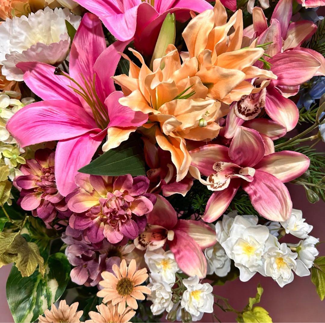 光触媒　観葉植物　ウォールグリーン　フェイクグリーン　お祝い花　春の花7050