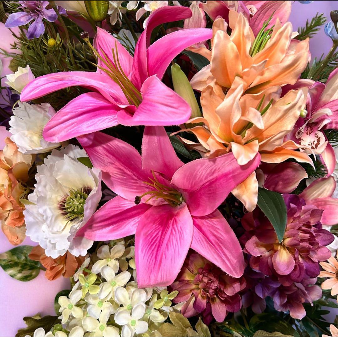 光触媒　観葉植物　ウォールグリーン　フェイクグリーン　お祝い花　春の花7050