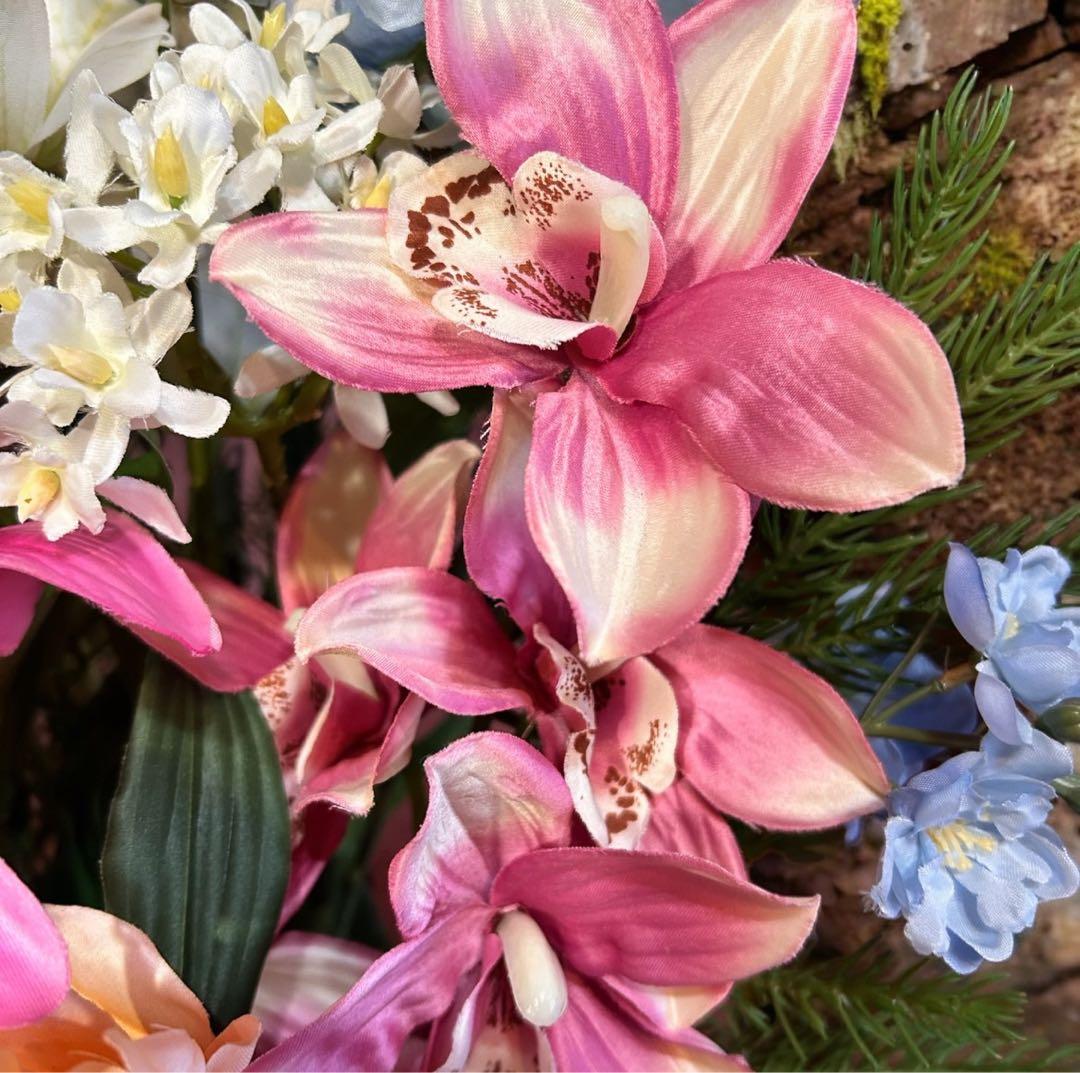 光触媒　観葉植物　ウォールグリーン　フェイクグリーン　お祝い花　春の花7050