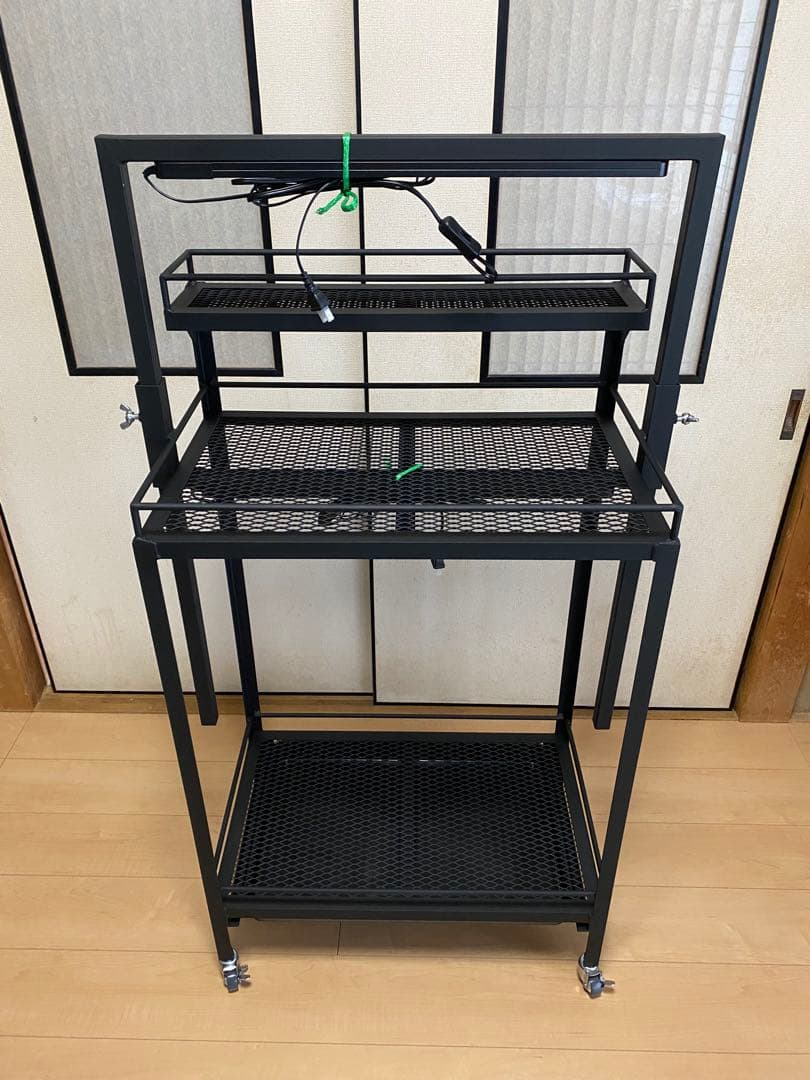 アイアンシェルフ　植物棚　アガベ　多肉植物　ボタニカルシェルフ　ダクトレールバー