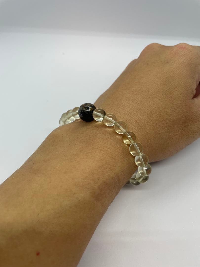 リビアングラス　モルダバイト　パラサイト隕石ブレスレット