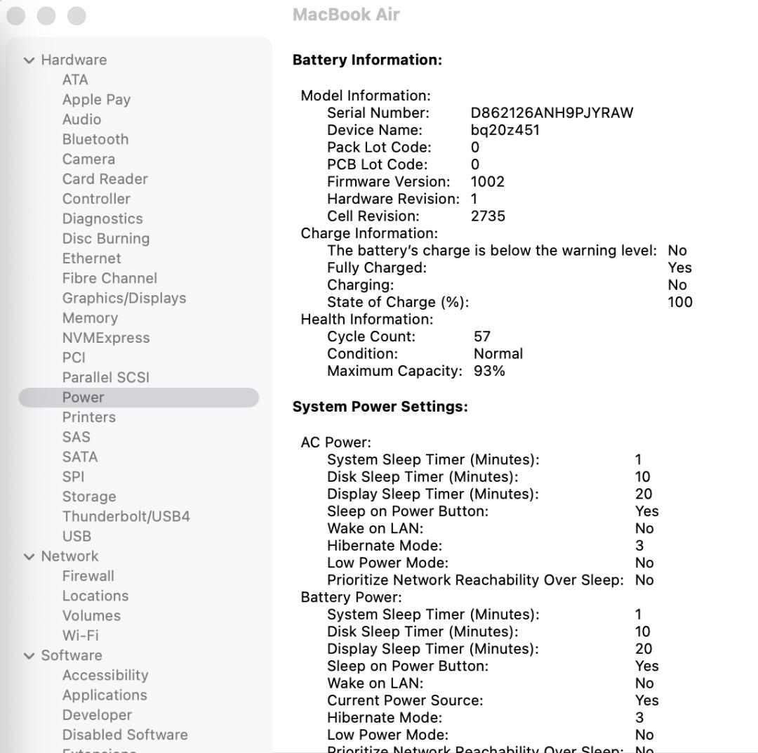 MacBook Air M1 16GB, SSD 1TB 本体 画面に傷あり