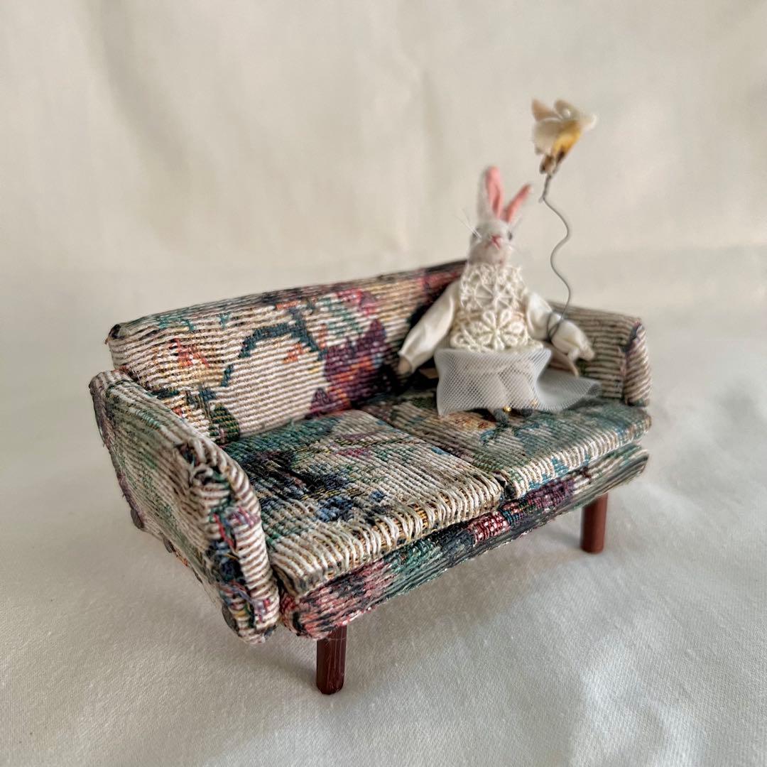 野ばら社rosily 小さなうさぎとソファのセット　作家様