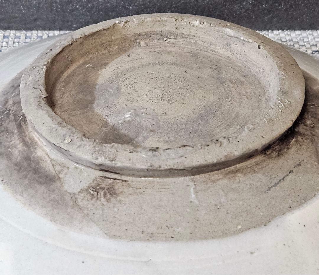 中国古陶磁　韓国古陶磁　明代　磁州窯系　李朝系　鉄絵　鳥と木実図　23.3cm皿