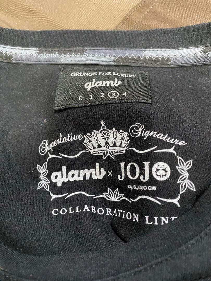 glamb x JOJO スティッキィ・フィンガーズTシャツ ブラックLサイズ