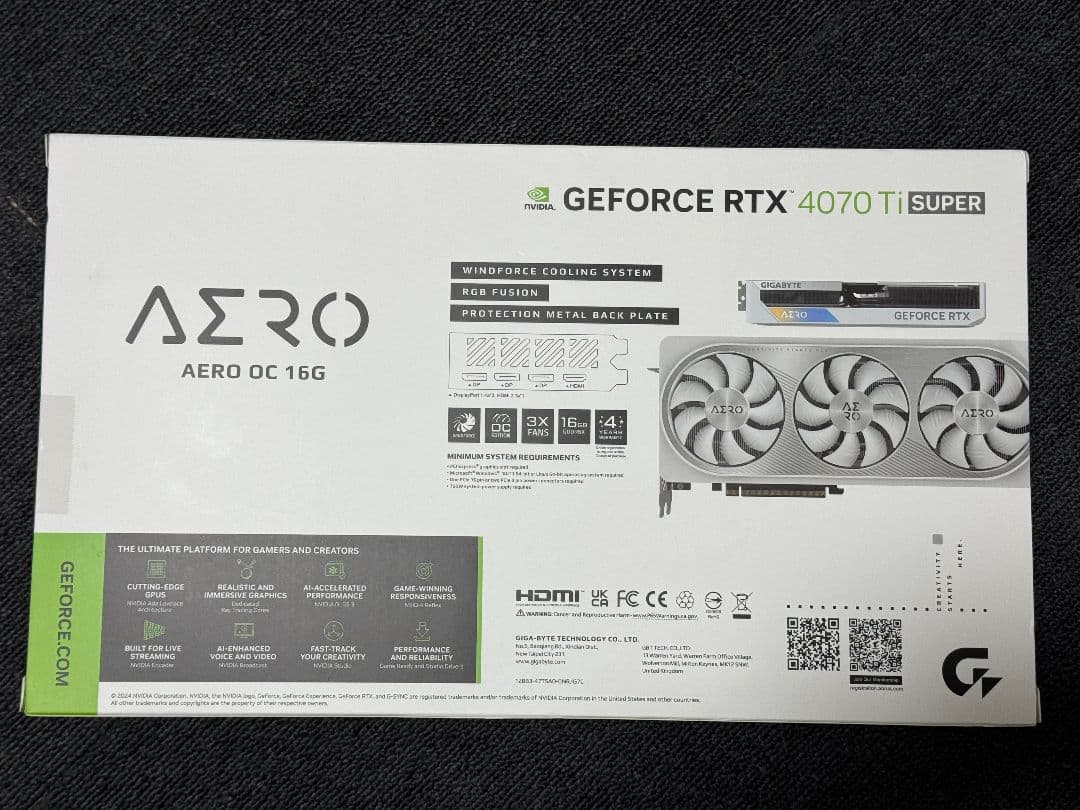 【美品】GEFORCE RTX 4070Ti SUPER AERO OC 16G