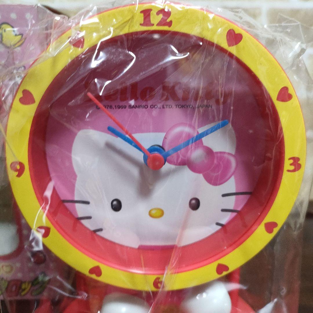 【希少】サンリオ ハローキティ スウィングタイプクロック 1999年製