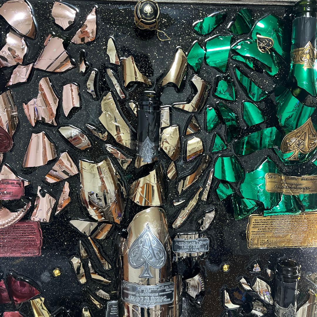 超大型　LEDシャンパンアート　アルマンドフルコンプリート　壁掛けも出来ます！