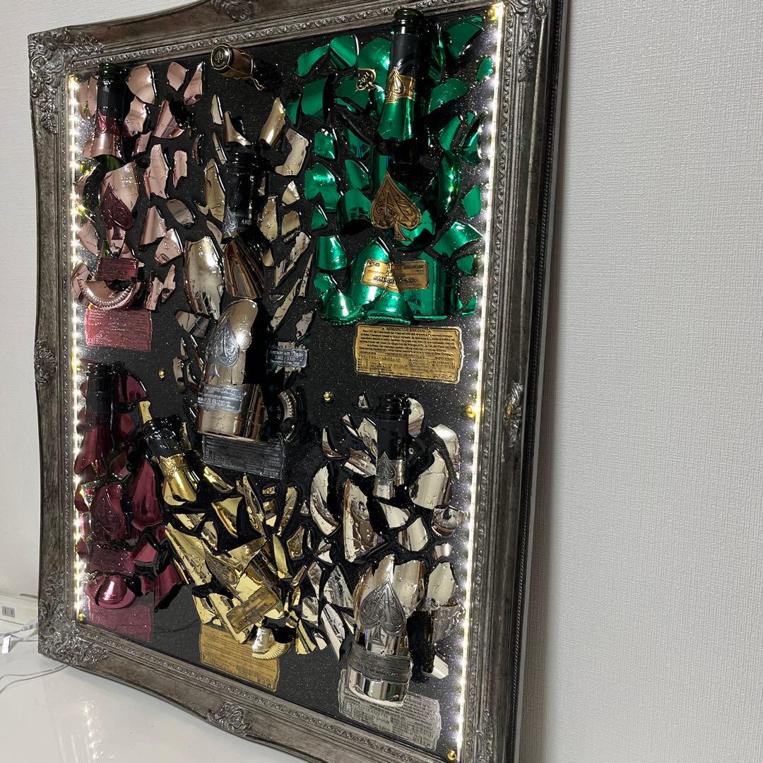 超大型　LEDシャンパンアート　アルマンドフルコンプリート　壁掛けも出来ます！