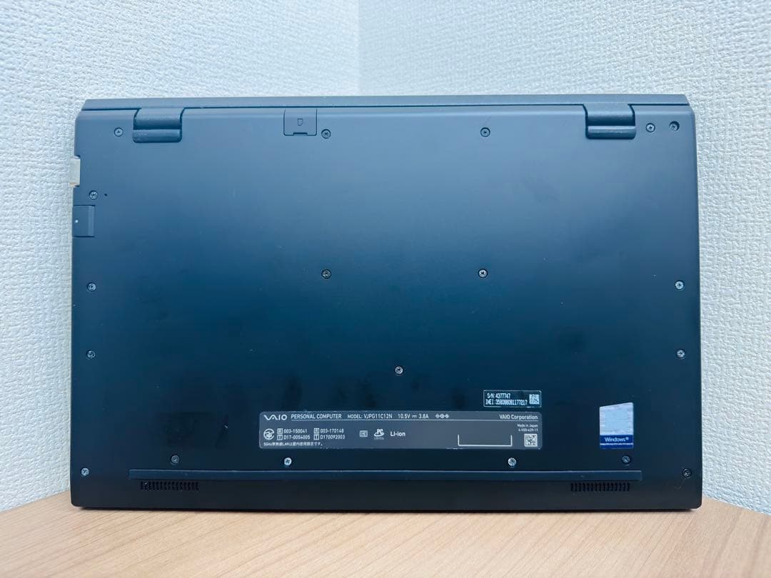 VAIO Pro PG i5第8世代 8GB LTEモデルノートパソコン