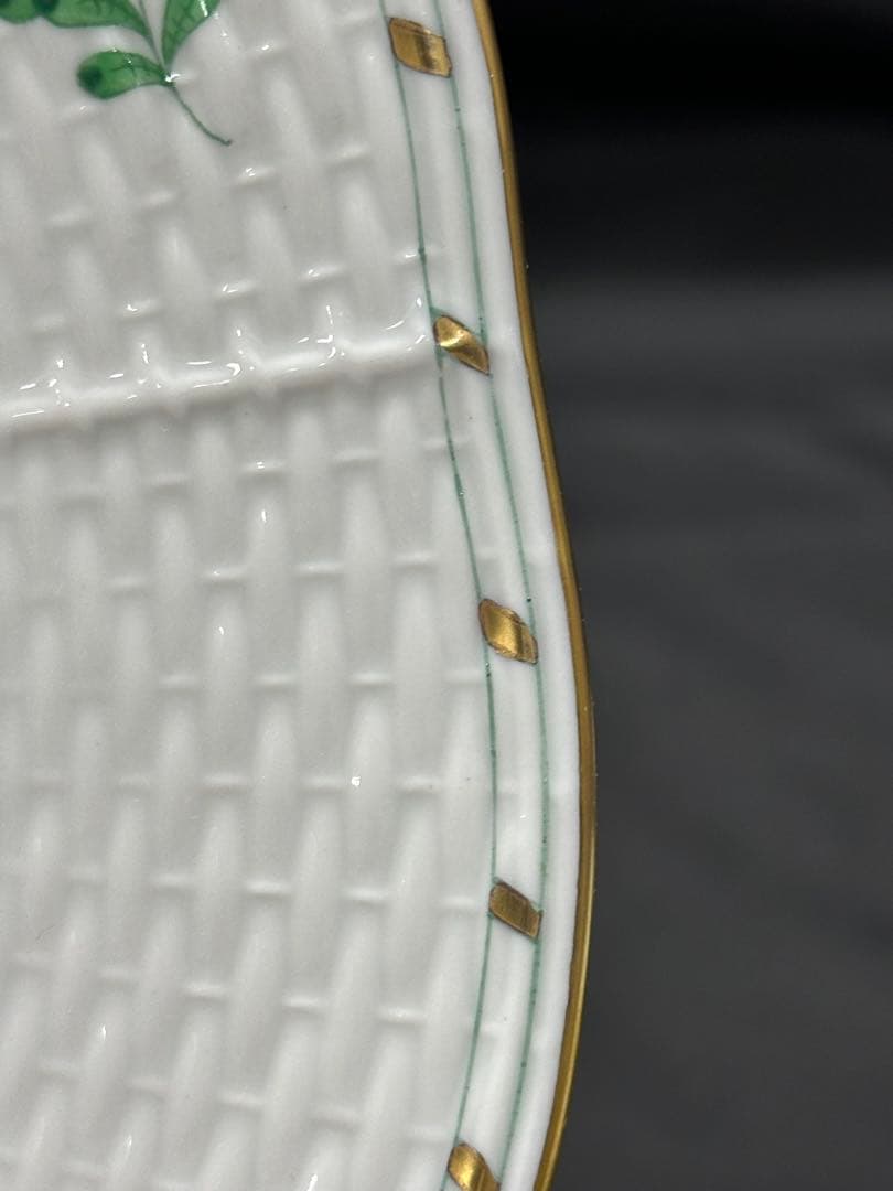 ② 【美品】HEREND ヘレンド　インドの華　プレート　25.5cm