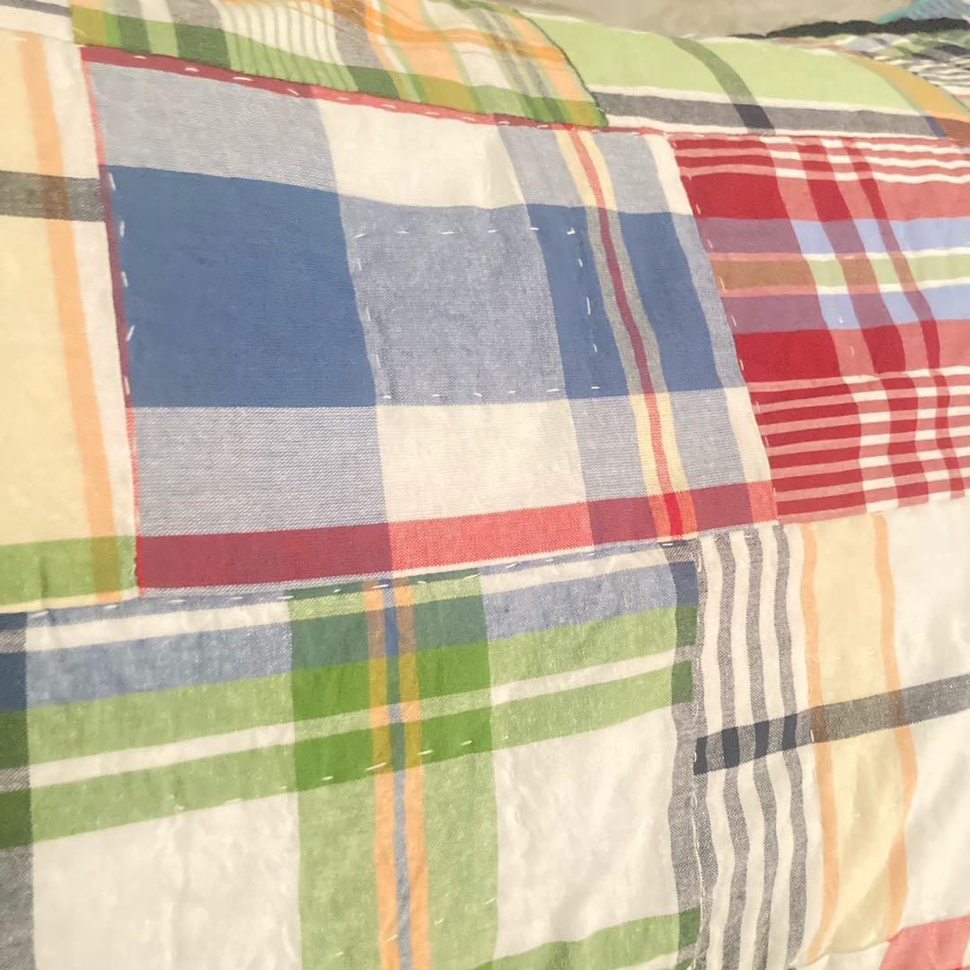Pottery Barn ポッタリーバーン枕カバー1￼枚　パッチワークキルト新品