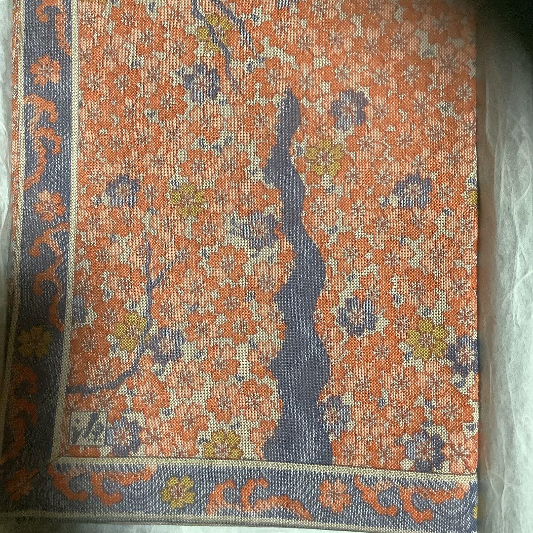 未使用　源右衛門　ジャガードテーブルセンター　デパート購入約29×72 綿100