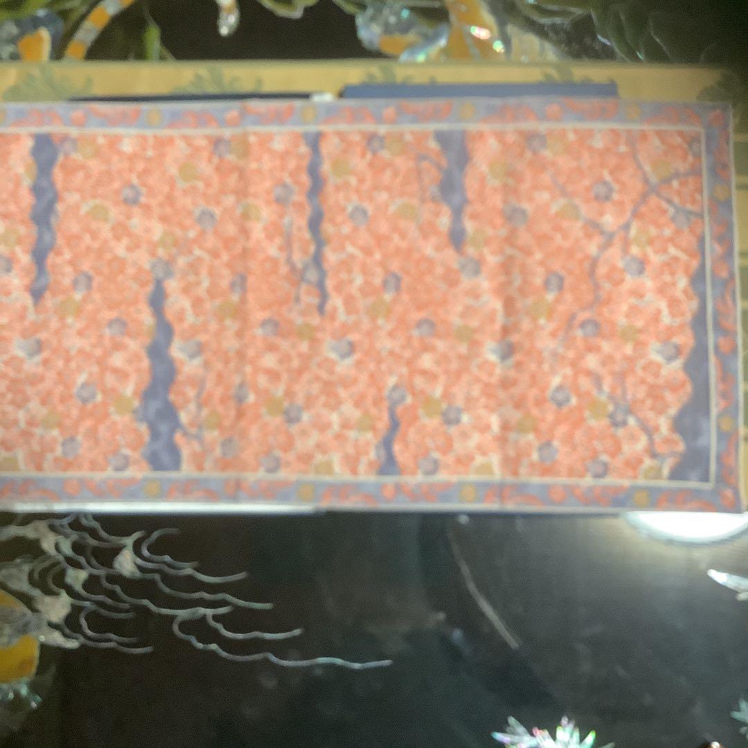 未使用　源右衛門　ジャガードテーブルセンター　デパート購入約29×72 綿100