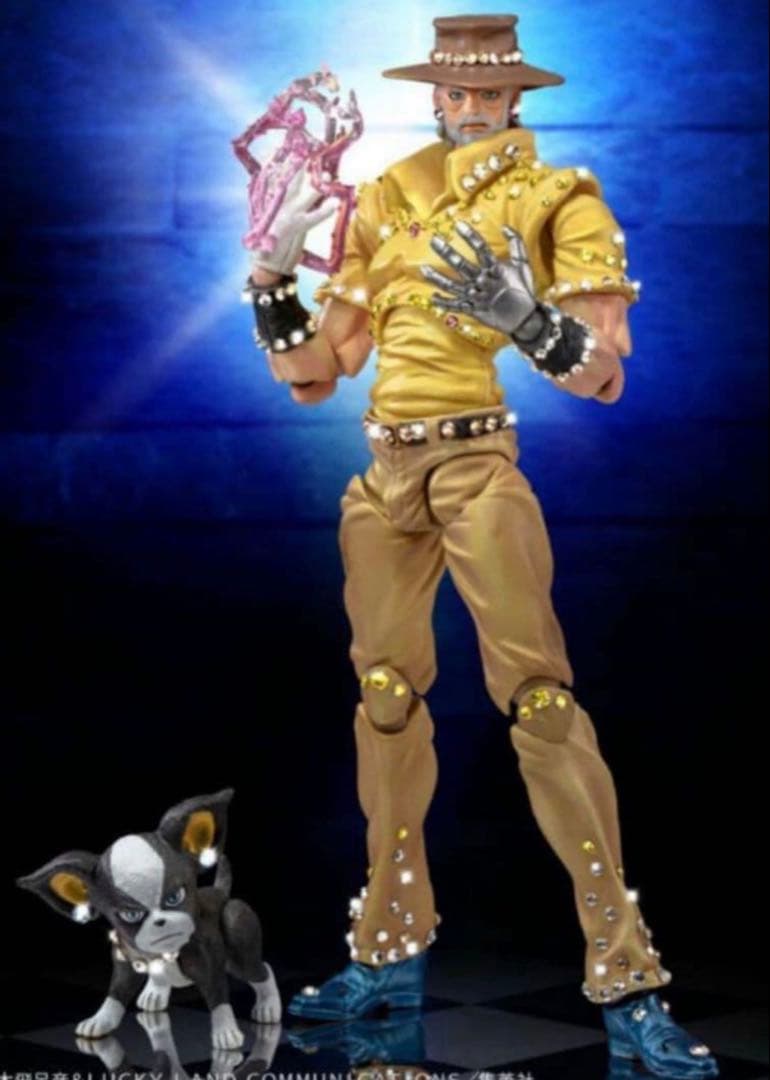 超像可動クリスタル　ジョセフ&イギー　ジョジョの奇妙な冒険　第3部