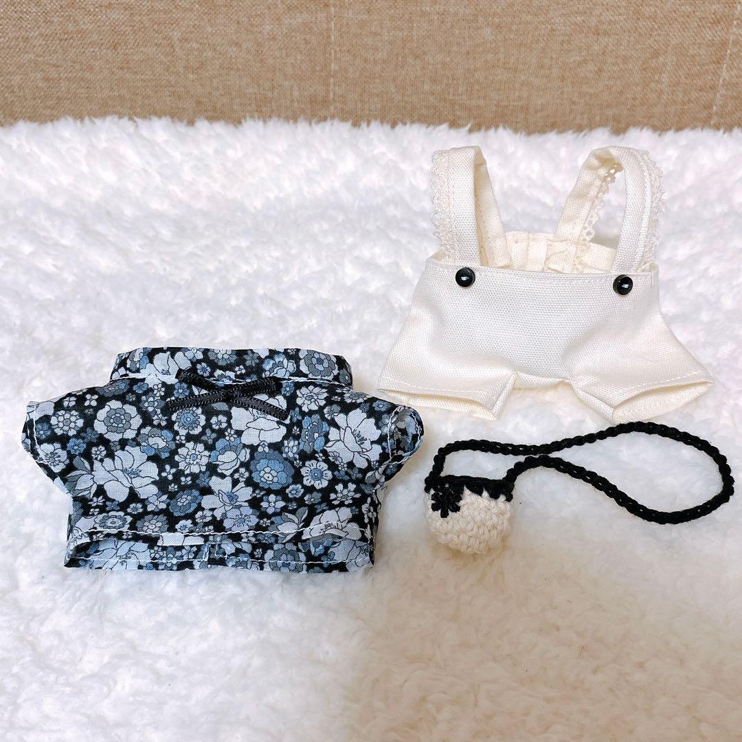 ねこ☆/すのチルBIG服セット×5【小花柄】黒・青・紫・黄・緑