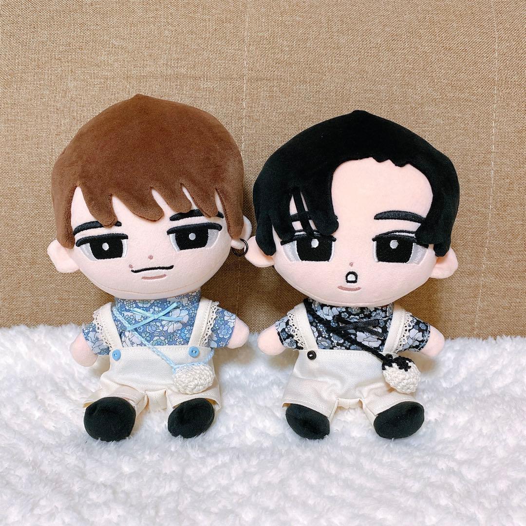 ねこ☆/すのチルBIG服セット×5【小花柄】黒・青・紫・黄・緑