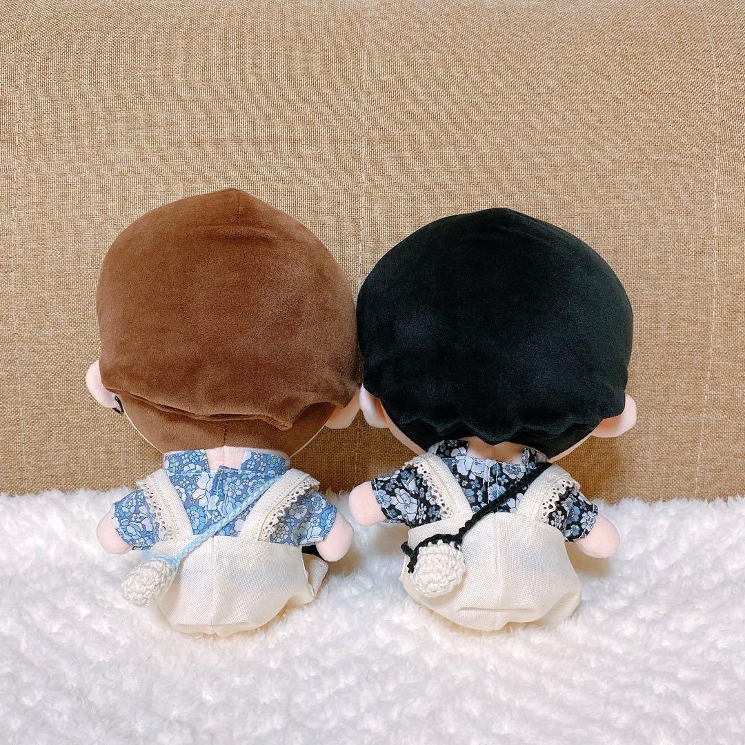 ねこ☆/すのチルBIG服セット×5【小花柄】黒・青・紫・黄・緑