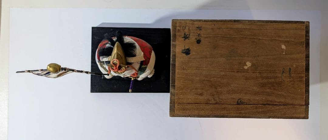 〈ビンテージ 桃太郎 御所人形 木目込人形〉