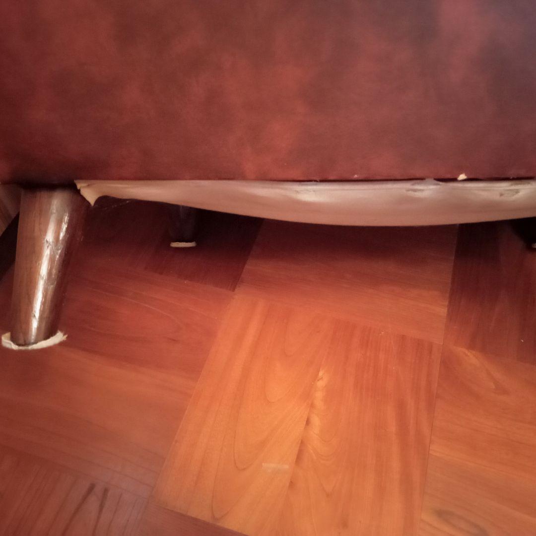 昭和レトロ　当時物　ヴィンテージ ブラウン 1人掛けソファ　 男前インテリア