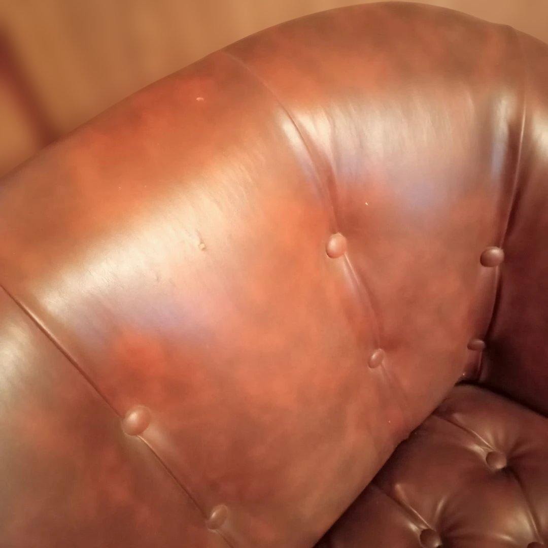 昭和レトロ　当時物　ヴィンテージ ブラウン 1人掛けソファ　 男前インテリア