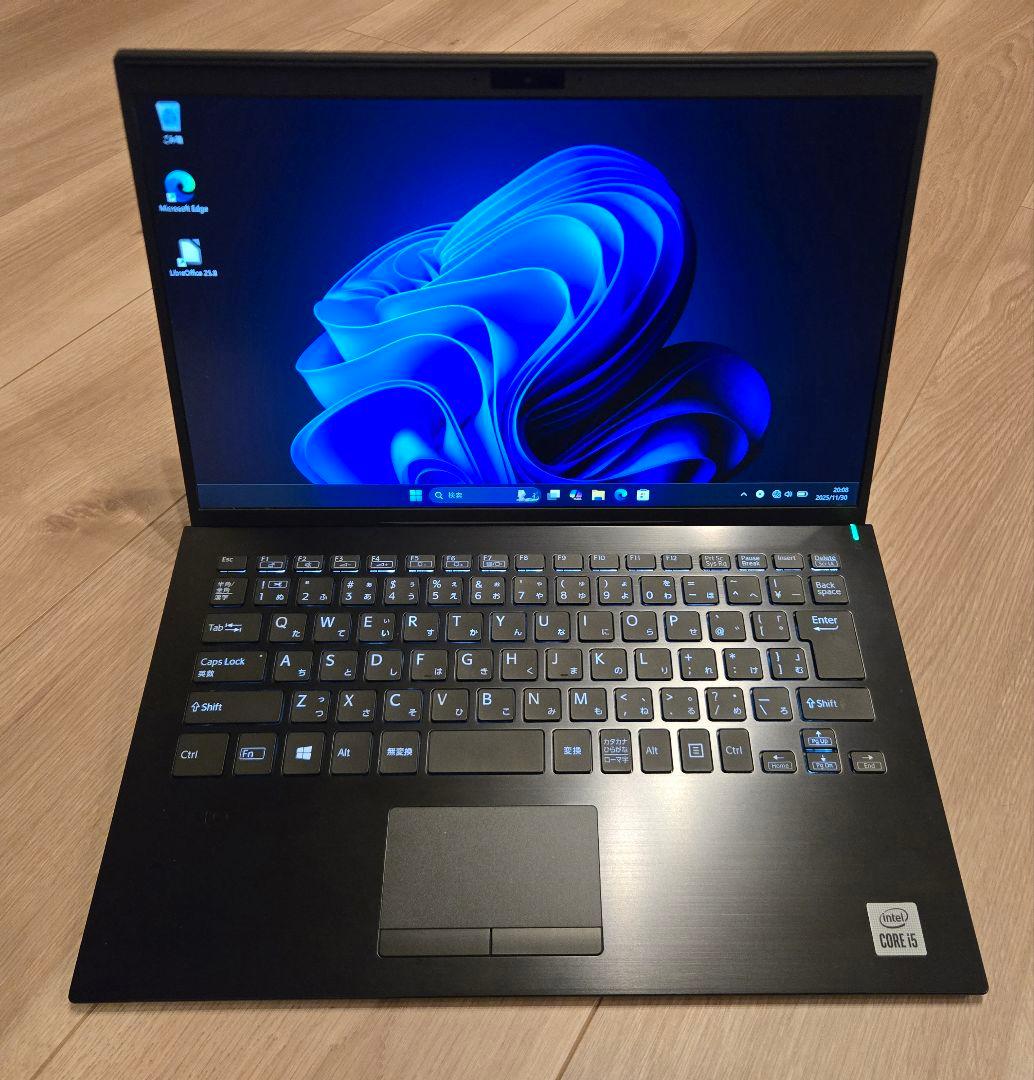 【ほぼ未使用】VAIO Pro PK 10世代i5/キーボードバックライト搭載