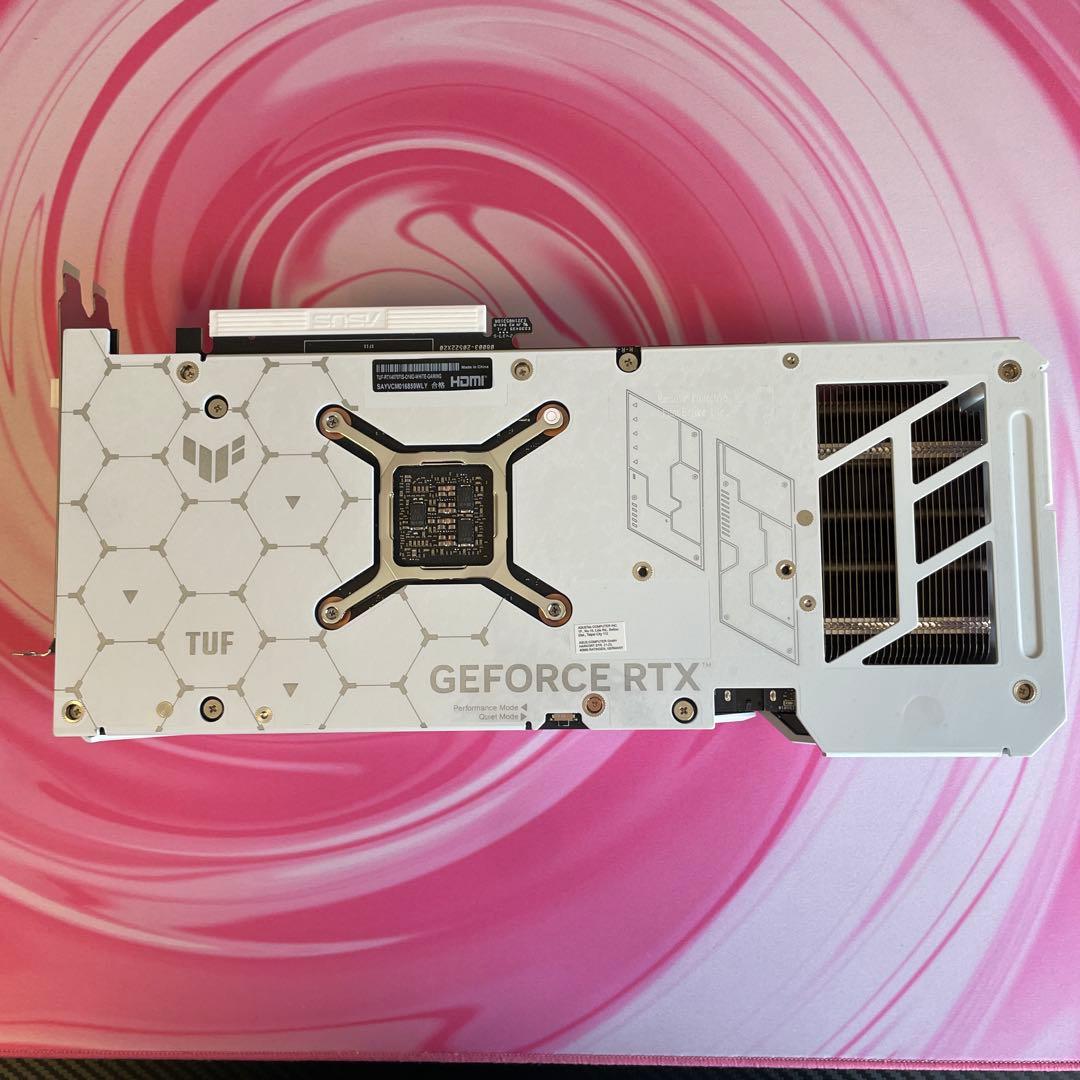 グラフィックボード・グラボ・ビデオカード ASUS TUF RTX4070tisuper White