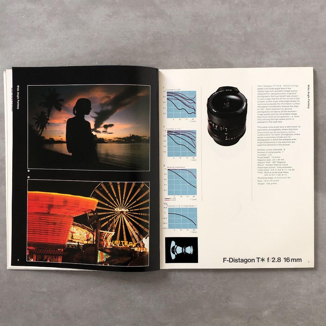 カールツァイス　コンタックス用　交換レンズの説明書　1976年