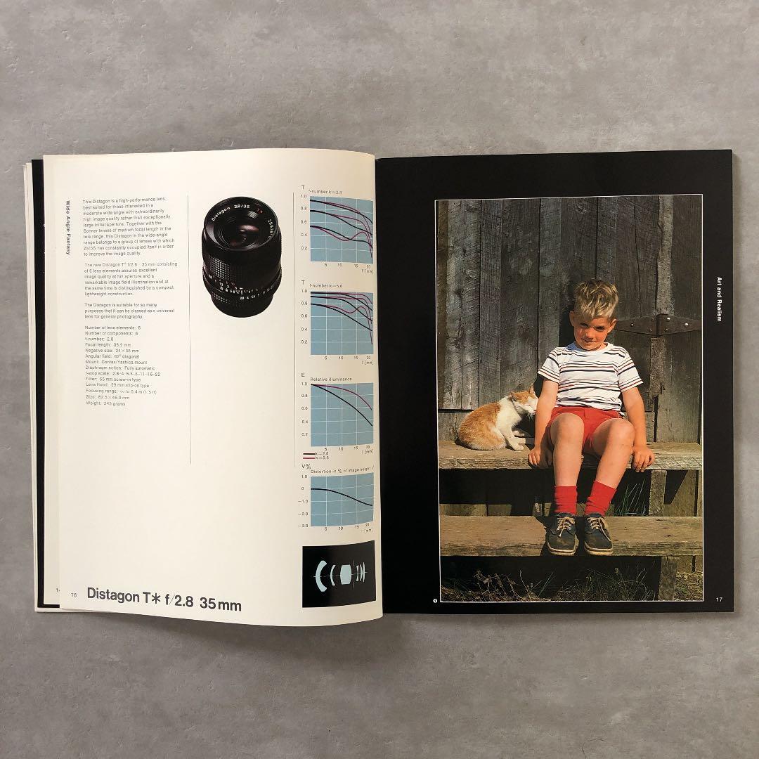 カールツァイス　コンタックス用　交換レンズの説明書　1976年