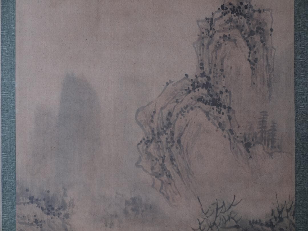 骨董市仕入れ品　中国清時代の掛軸　肉筆保証　 DE436A4-4