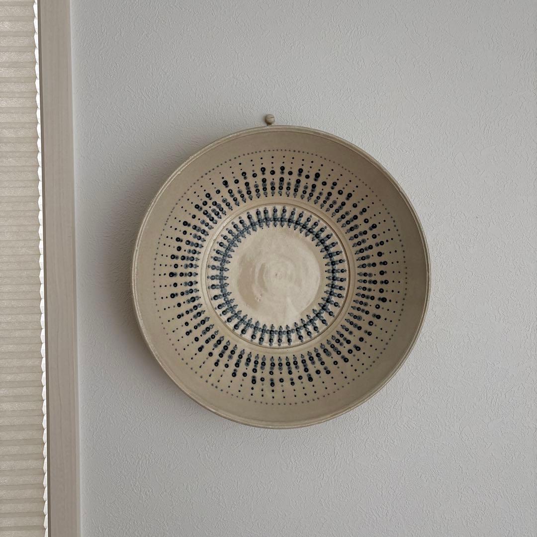 金子司　萩焼　壁掛け　器