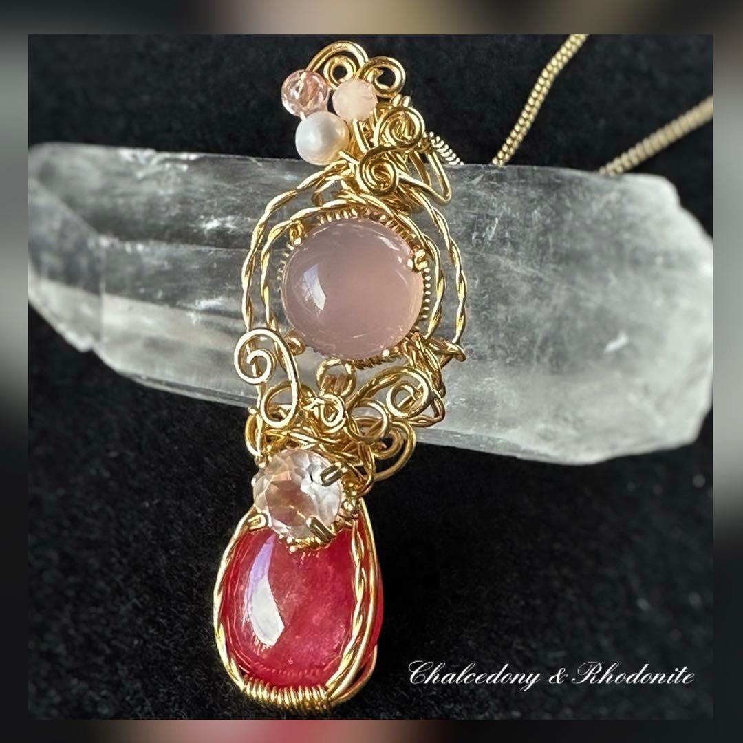 魅惑のローズカラー♡インペリアルロードナイトのワイヤージュエリー