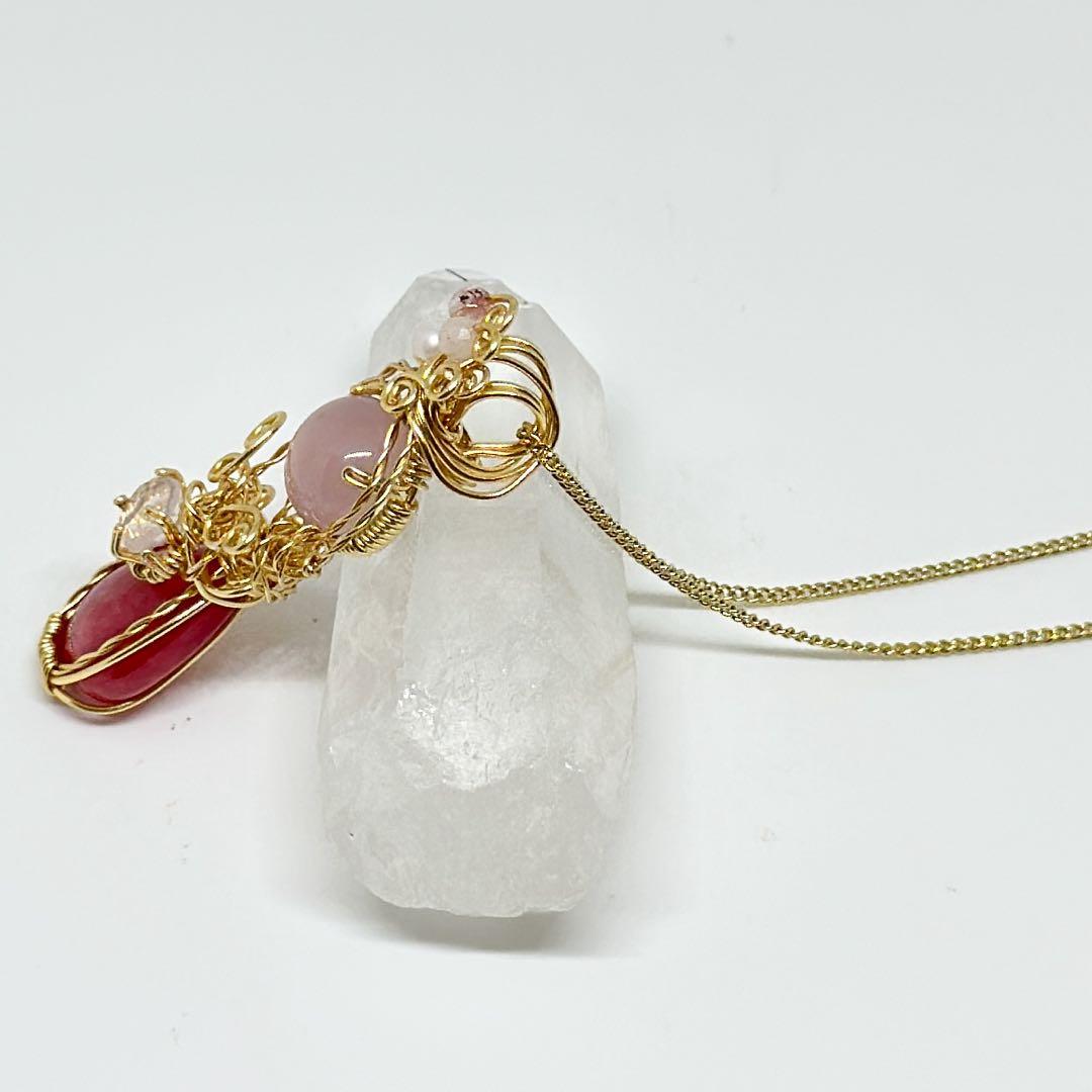 魅惑のローズカラー♡インペリアルロードナイトのワイヤージュエリー