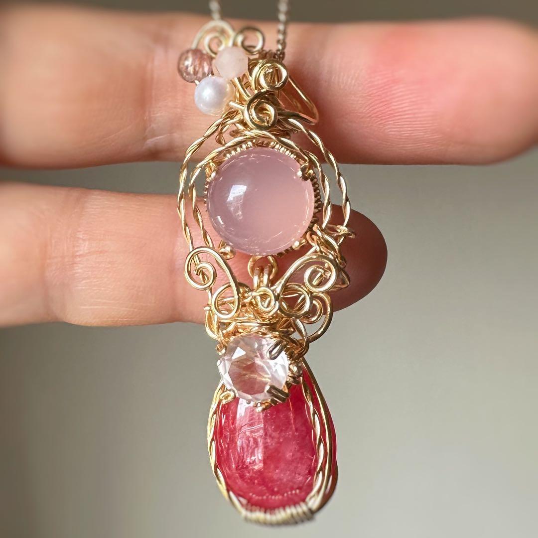 魅惑のローズカラー♡インペリアルロードナイトのワイヤージュエリー