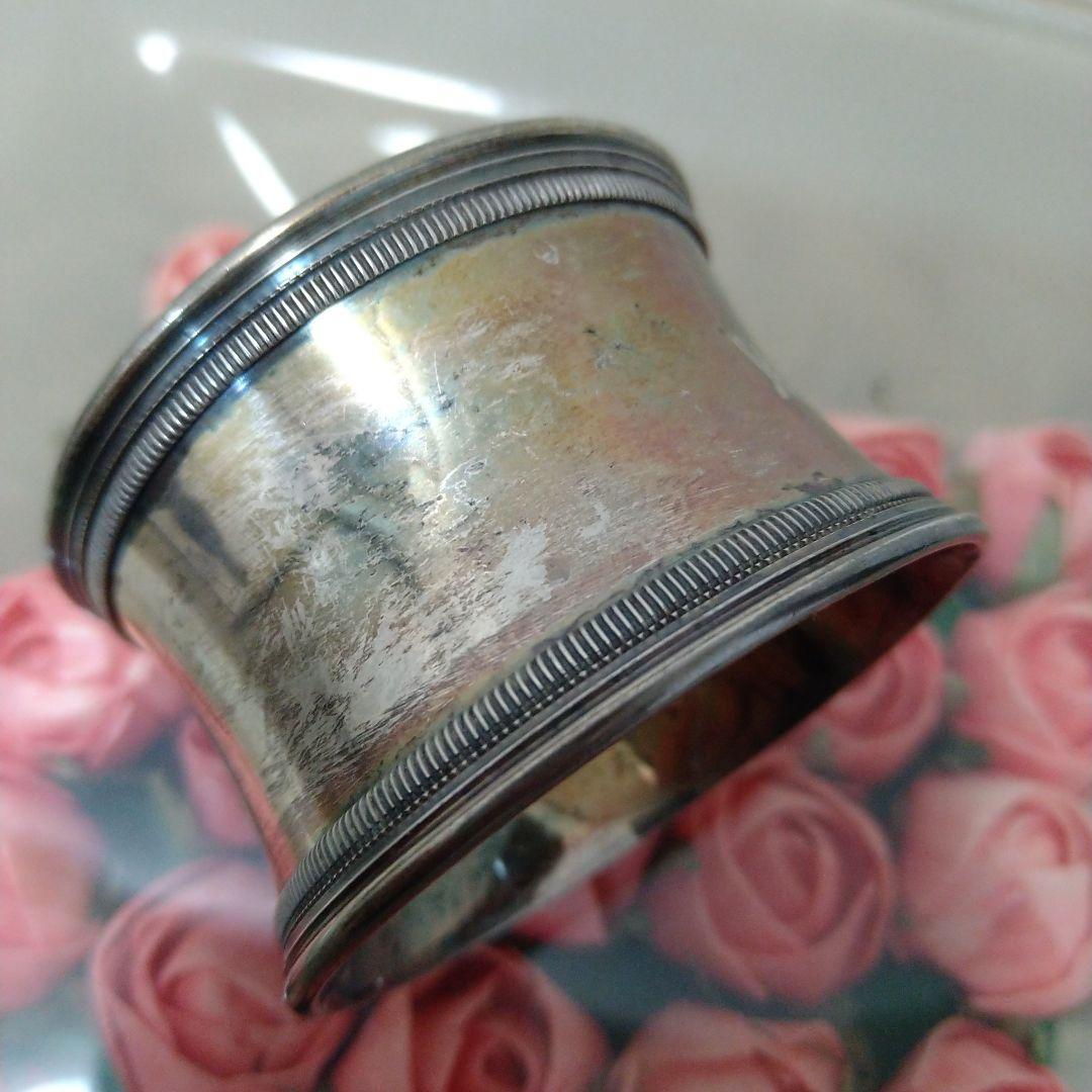 イギリスアンティーク 純銀製　ナフキンリング シェフィールド刻印