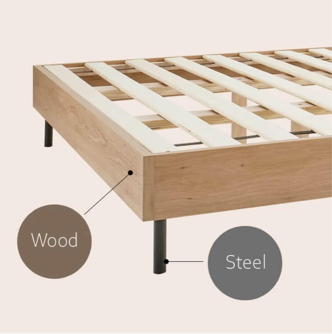 LOWYA ダブルベッドフレーム