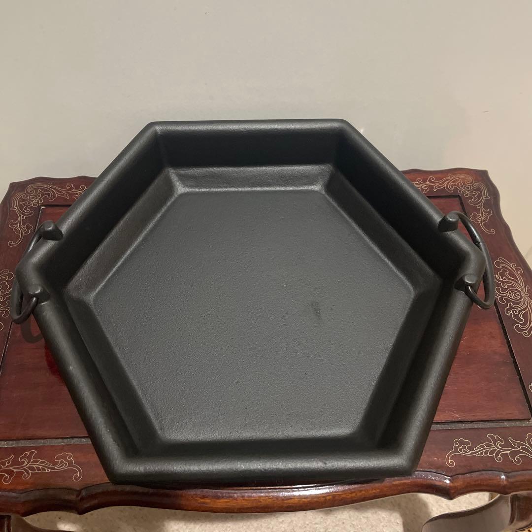 新品/未使用　南部鉄器　岩鋳　すき焼き鍋