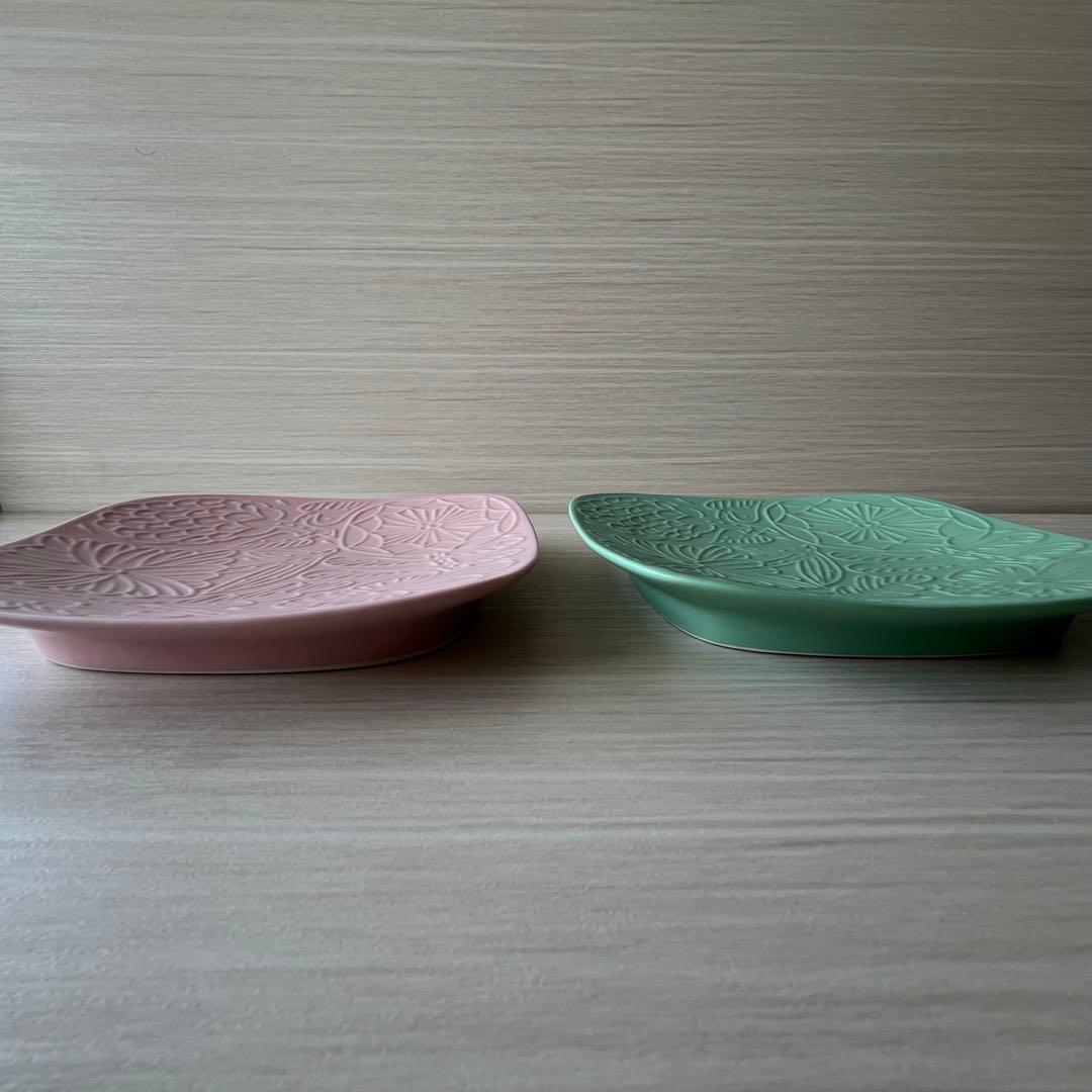 鹿児島睦×イイホシユミコ フローロお皿2枚（Sサイズ）