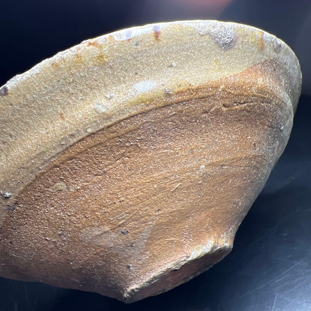 桃山時代　古唐津茶碗　木箱付　幅約12.5㎝　東Y7-1030☆2Fタヒチル