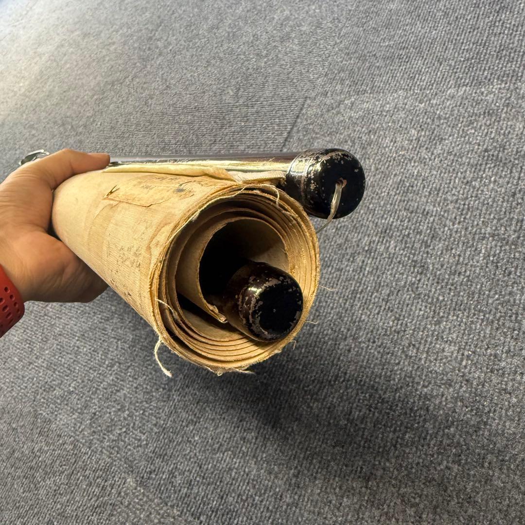 眼球解剖図 掛軸 昭和レトロ￼