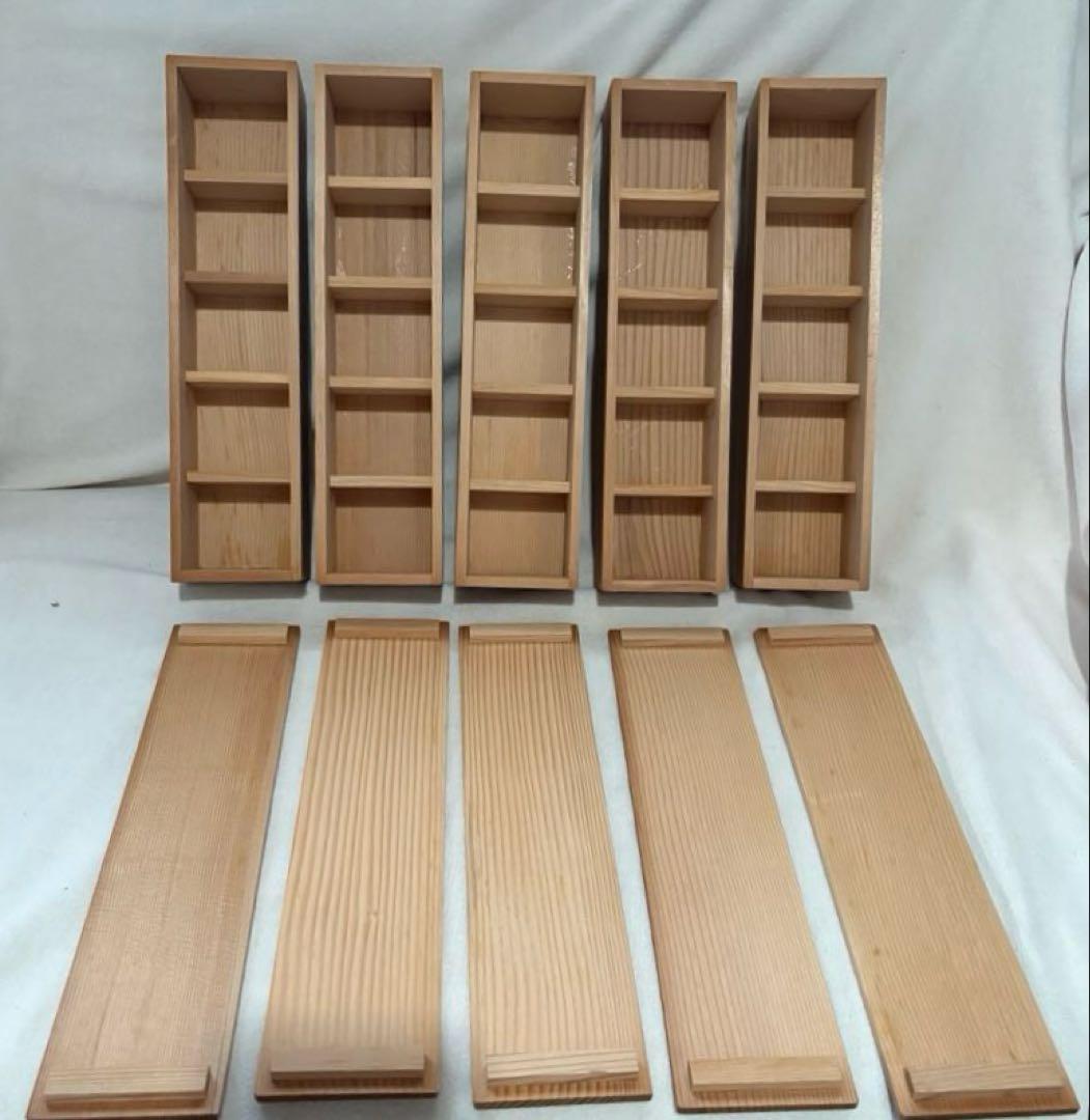 木箱15個　湯呑み入れ　5コ入る箱　もみの木　希少　バラ売り可能