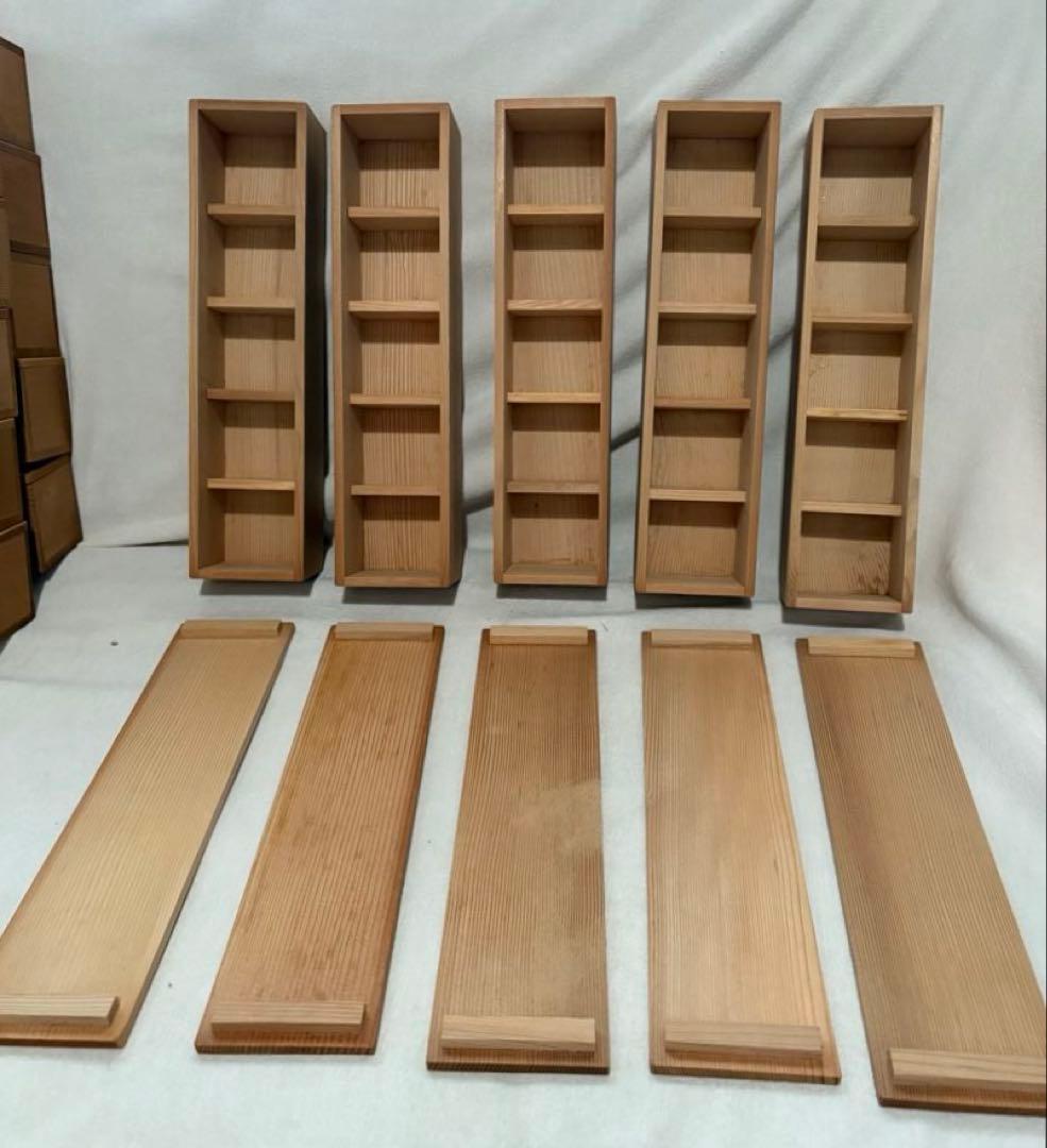 木箱15個　湯呑み入れ　5コ入る箱　もみの木　希少　バラ売り可能