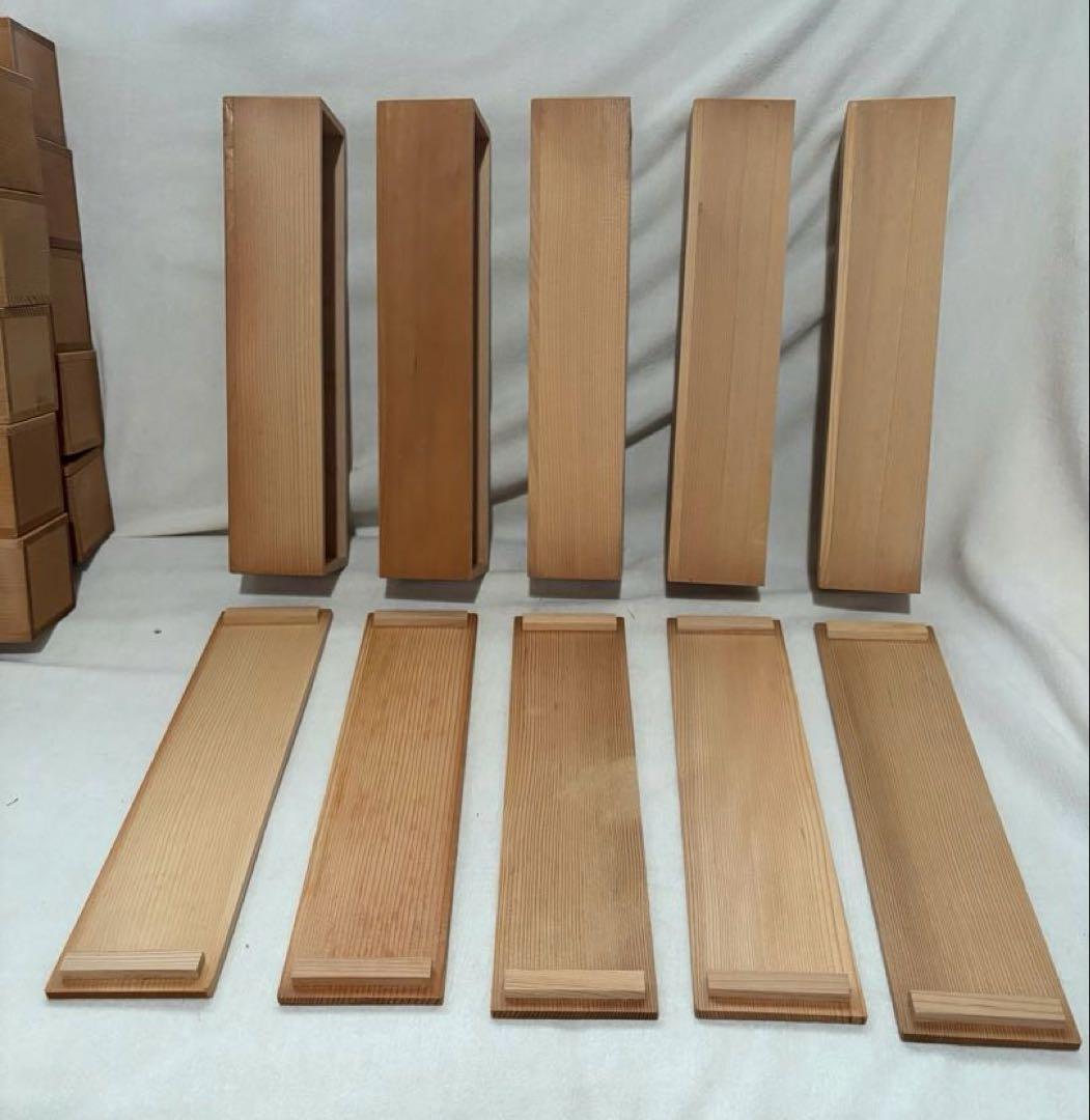 木箱15個　湯呑み入れ　5コ入る箱　もみの木　希少　バラ売り可能