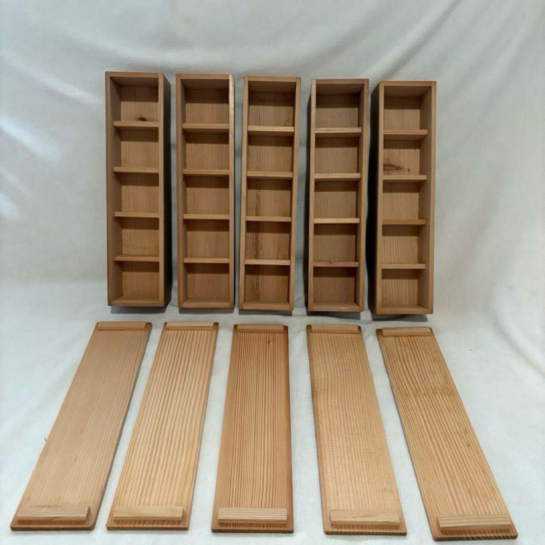 木箱15個　湯呑み入れ　5コ入る箱　もみの木　希少　バラ売り可能