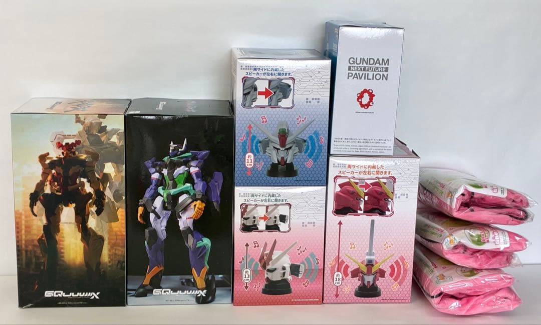 ガンダムフィギュア ハロエアぐるみ　限界突破　万博 SEED スピーカー 9点