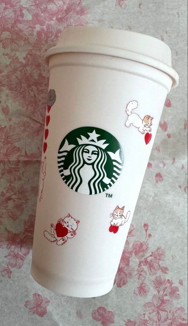 【新品未使用】スタバ　バレンタイン ステンレスToGoボトル　リユーザブルカップ
