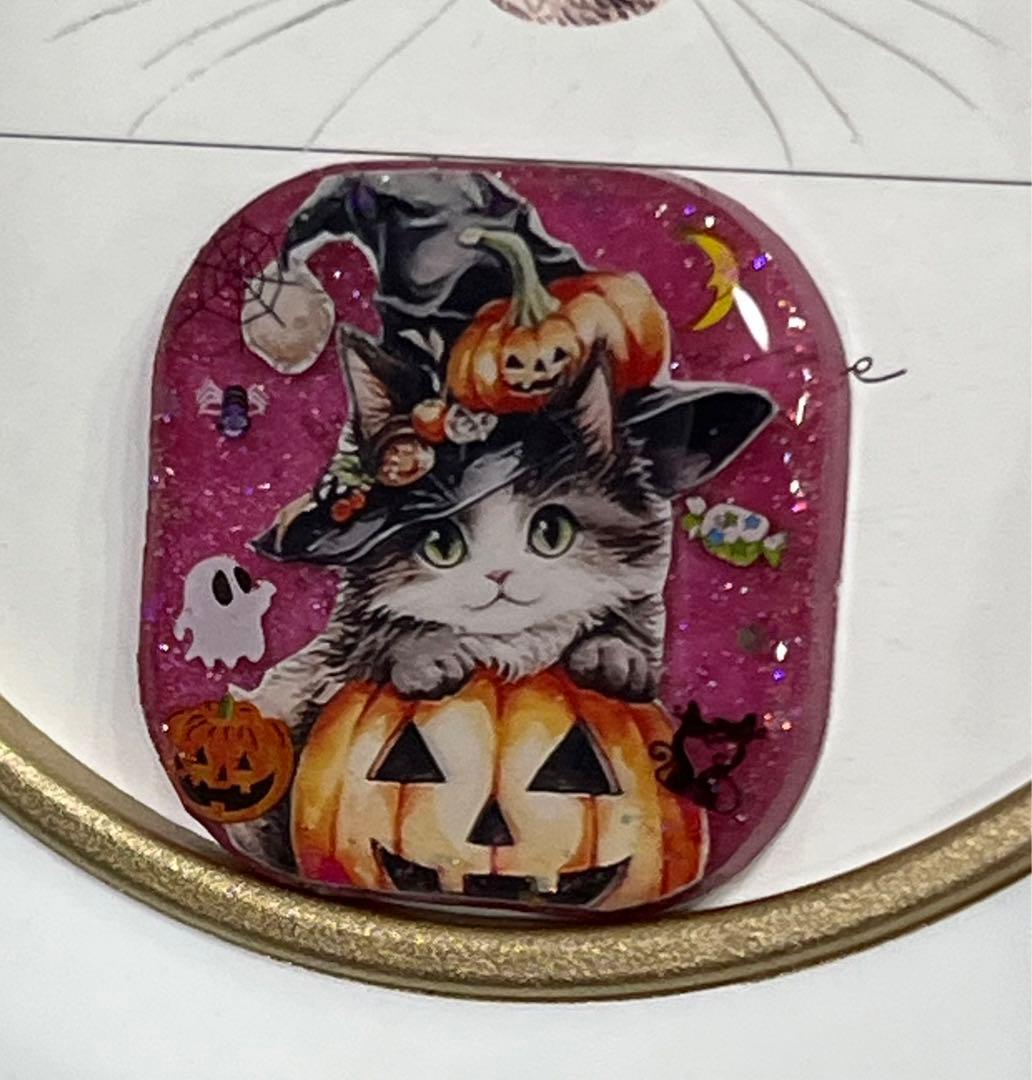 感謝価格(ㅅ´꒳` )ハロウィンねこちゃん レジンヘアゴム