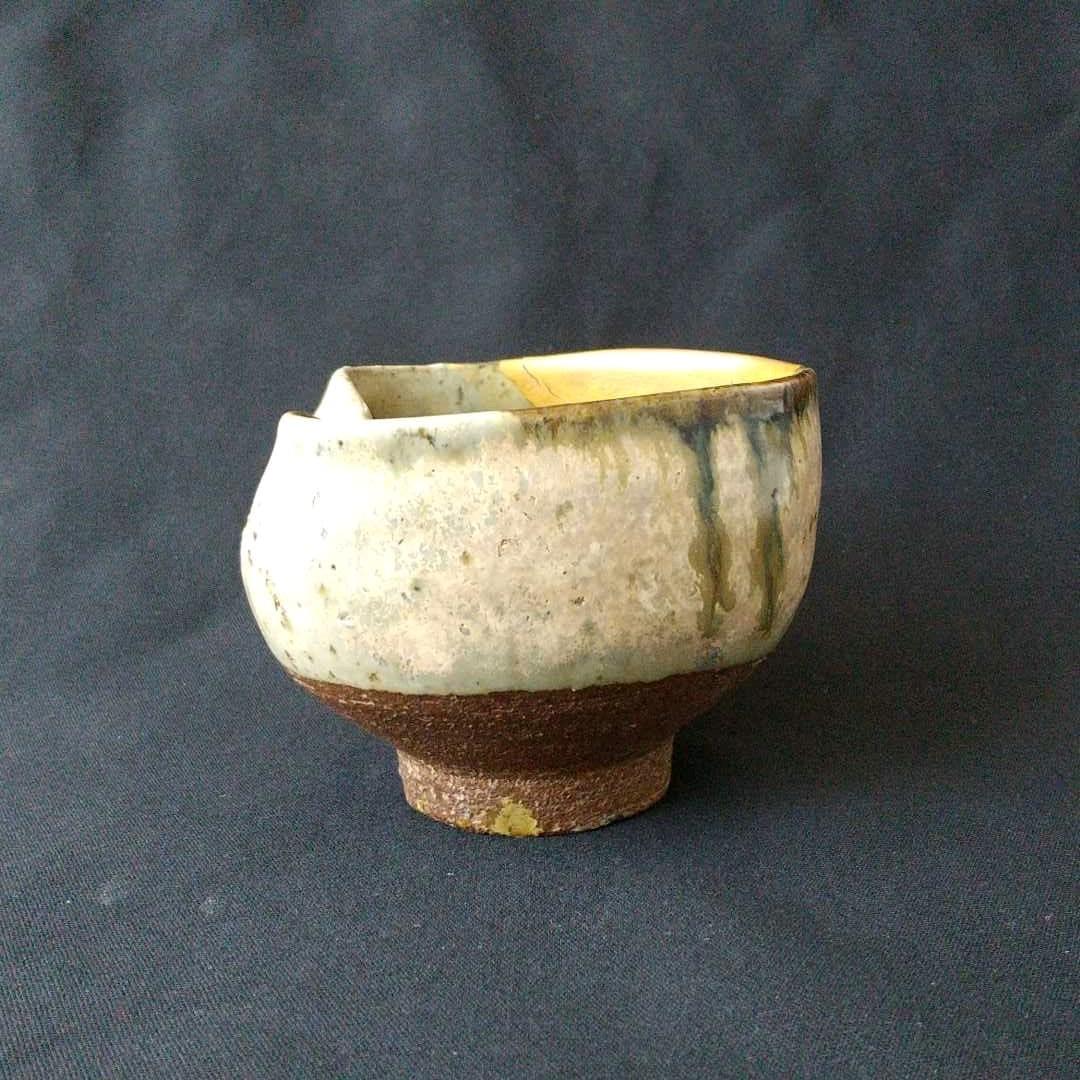 桃山～江戸初期 朝鮮唐津茶碗 盃 古箱 箱書 茶道具