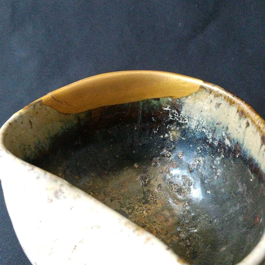 桃山～江戸初期 朝鮮唐津茶碗 盃 古箱 箱書 茶道具